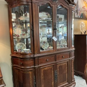 Lighted Cherry China Cabinet