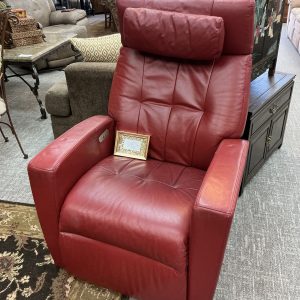 Positive Posture Red Leather Recliner