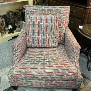 Bernhardt Orange/Grey Contemporary